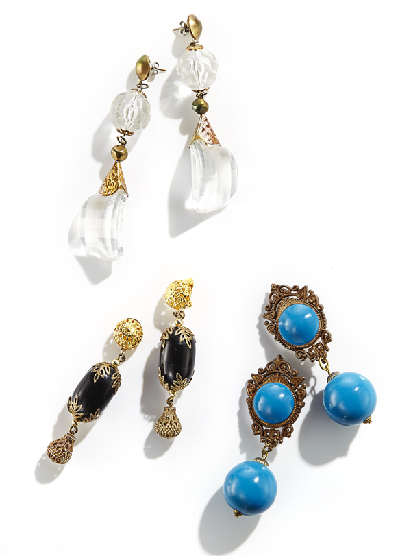 vintage glam earrings