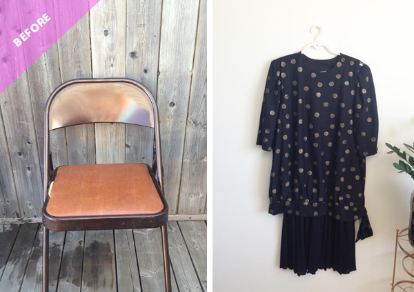 Folding Chair Makeover Before / The Sweet Escape