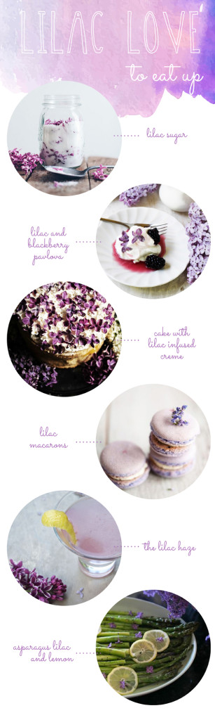 Recipes using lilac flowers / The Sweet Escape