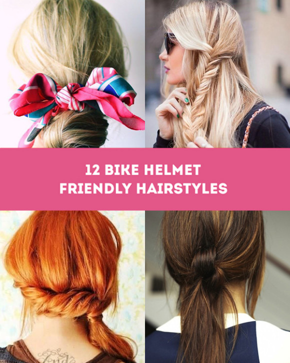 STYLE 12 stylish bike helmet friendly hairstyles The Sweet Escape