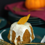 Fall thanksgiving treat: pumpkin spice cake with maple rum glaze/ The Sweet Escape
