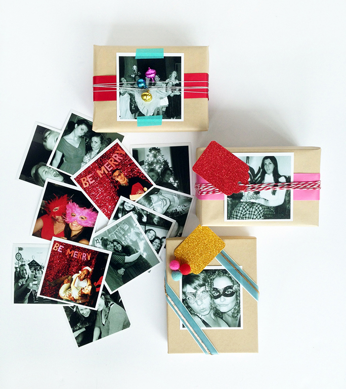 Photo Holiday Gift Wrap Ideas by the Sweet Escape