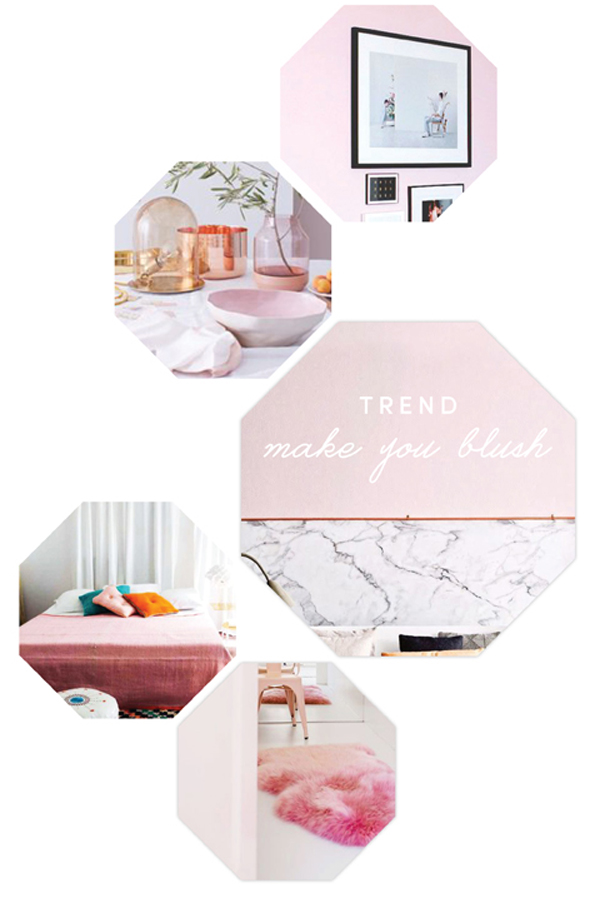 Blush Pink Home Decor trend  / The Sweet Escape