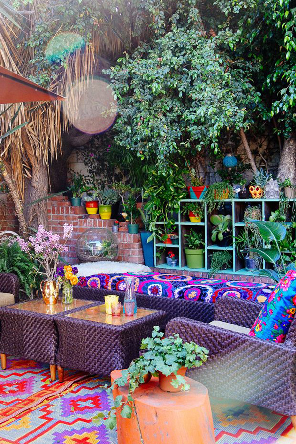 10 boho outdoor spaces to drool over / The Sweet Escape 