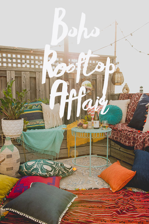 Boho Rooftop Patio Summer Party