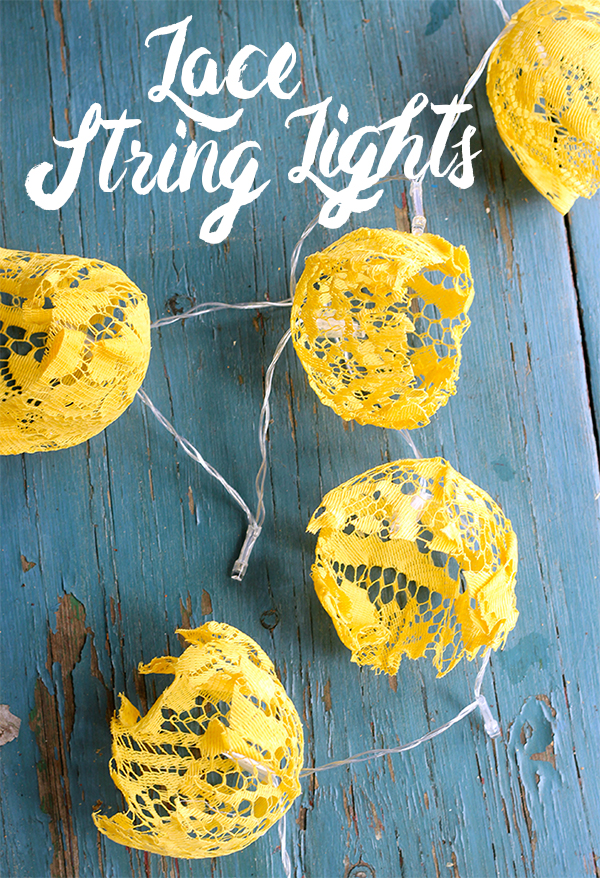 DIY Lace String Lights