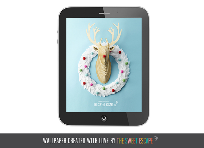 Holiday-Deer-Free-ipad-Wallpaper-Download-by-the-Sweet-Escape