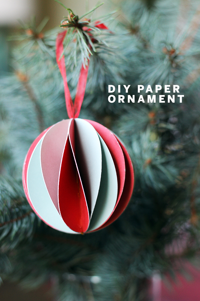DIY Paper Christmas Ornament by The Sweet escape