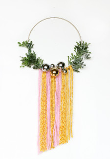 DIY Modern Wreath Wall Hanging by The Sweet Escape