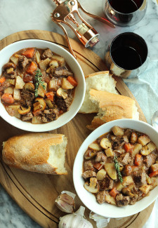 Red Wine Crock Pot Beef Stew by The Sweet Escape