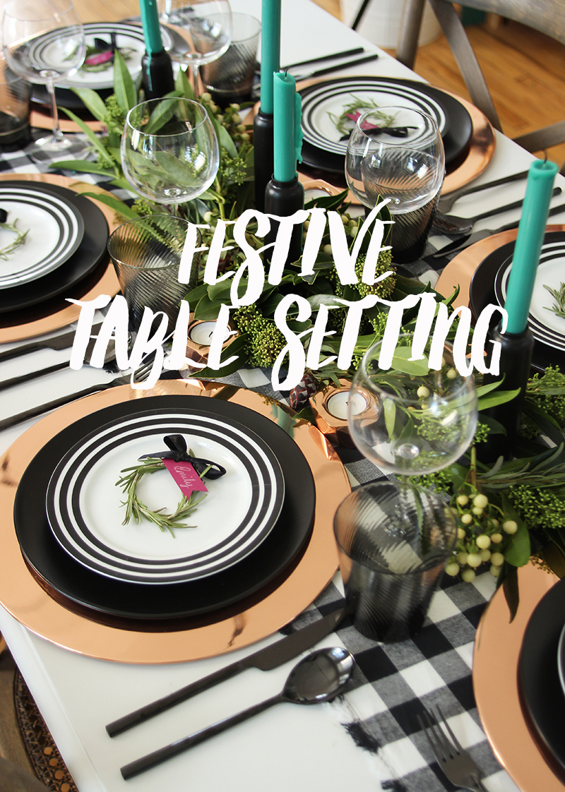 Get the Look: Modern Festive Table Setting