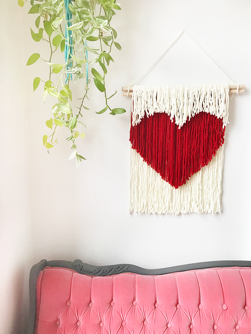 DIY Heart String Wall Art by the Sweet Escape