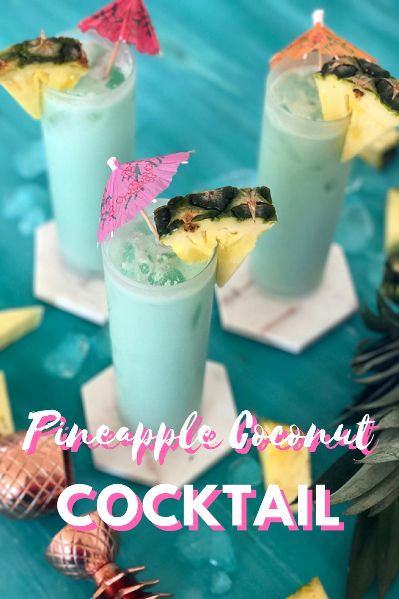 Pineapple Coconut Cocktail Recipe by The Sweet Escape