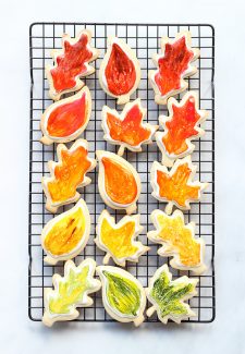 fall colour ombre cookies for thanksgiving by The Sweet Escape