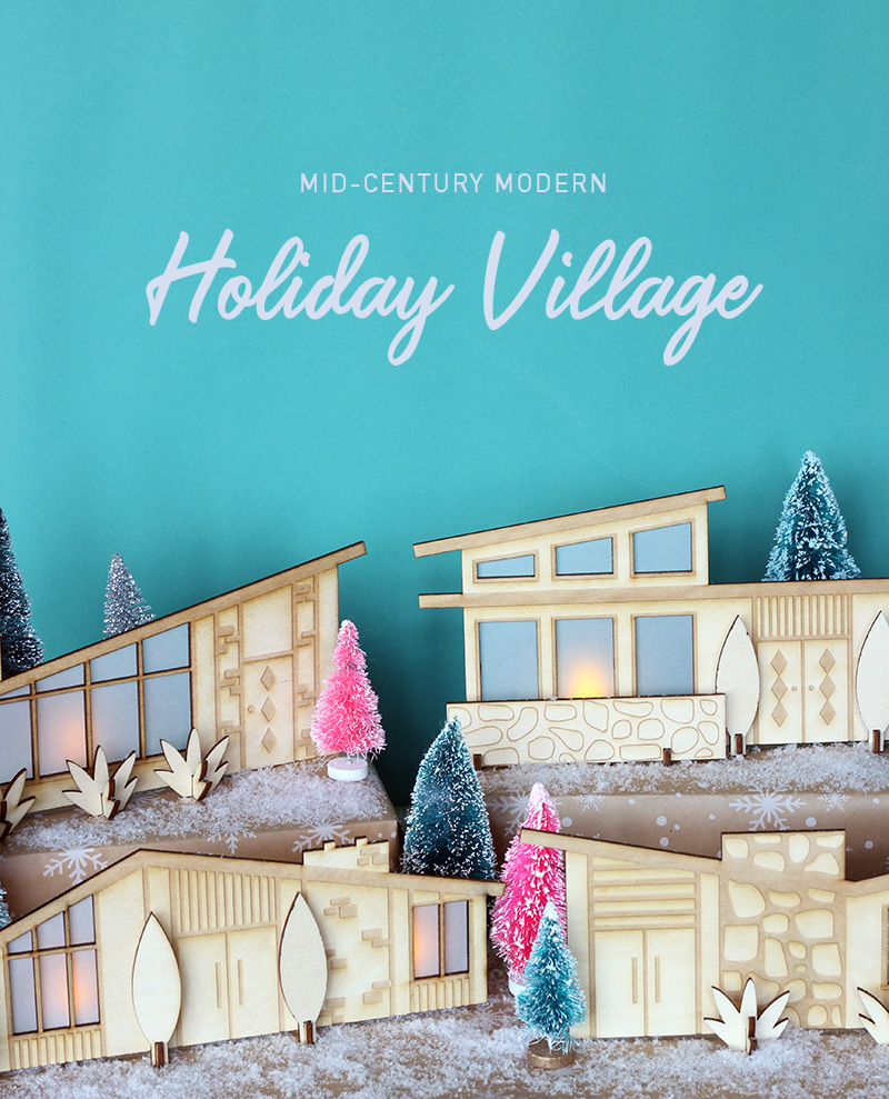 Mid-Century Modern Holiday Village
