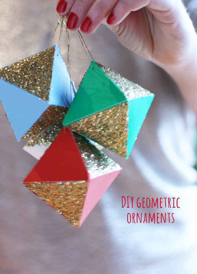geometric paper ornaments