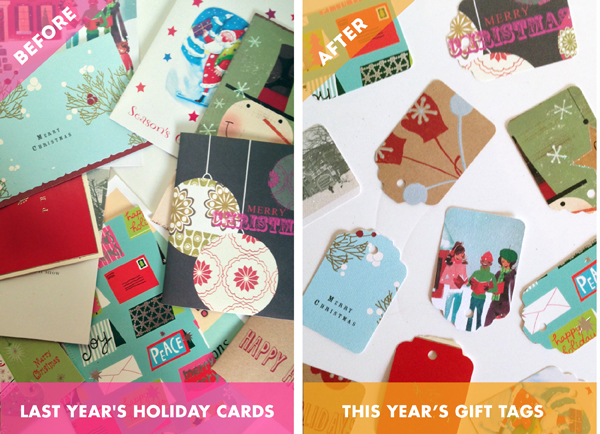 recycled gift tags