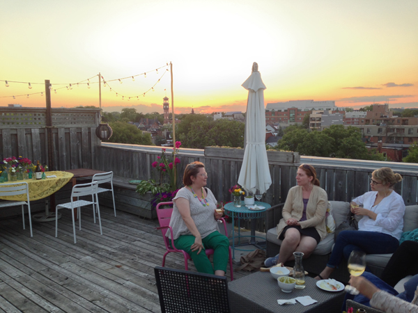 Summer Wine & Dine on the rooftop patio / The Sweet Escape