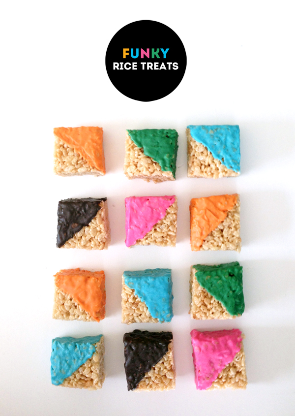 GOOD EATS / Funky Geometric Colorful Rice treats / The Sweet Escape