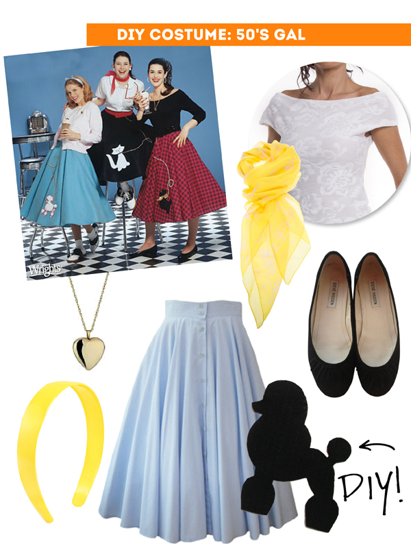 DIY Thift Shop Halloween Costumes - 50's girl / The Sweet Escape