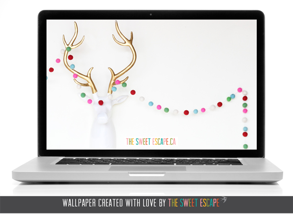Free digital download / Christmas Deer / The Sweet Escape