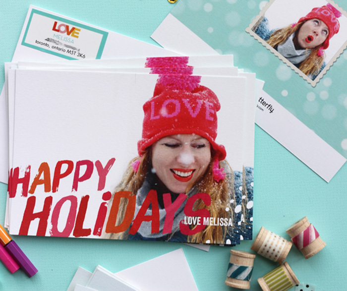 photo holiday cards with Shutterfly
