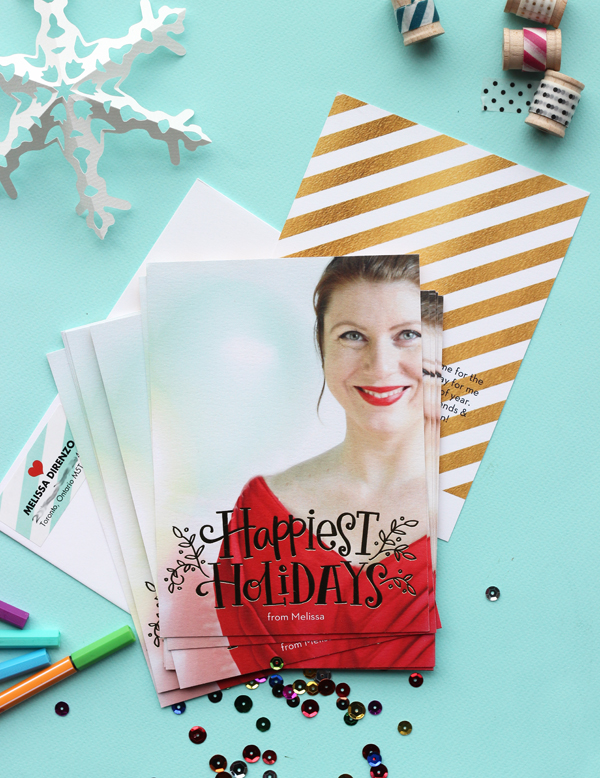 Christmas Gold Foil Holiday Photo Cards by Shutterfly / The Sweet Escape