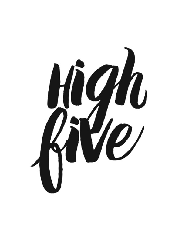 High Five Original print by The Sweet Escape