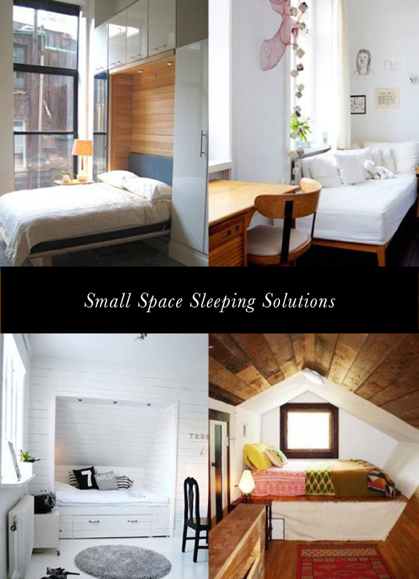 Melissa's Top Ten Apartment Therapy Home Decor Posts: Small Space living sleeping solutions