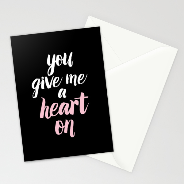 sassy valentine heart on greeting card / The Sweet Escape
