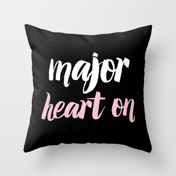 sassy valentine heart on pillow / The Sweet Escape