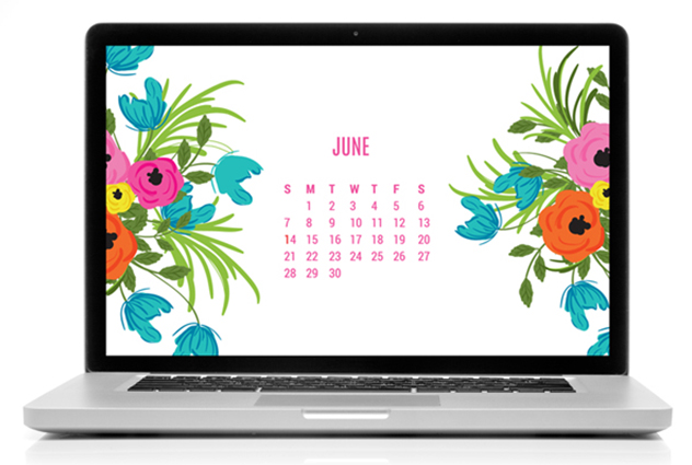 PRETTY TECH: free June Desktop Calendar Download