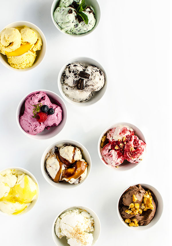 9 no-churn homemade ice-cream recipes / Merry Mag Summer