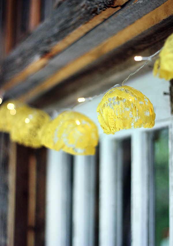 DIY Lace String Lights - The Sweet Escape