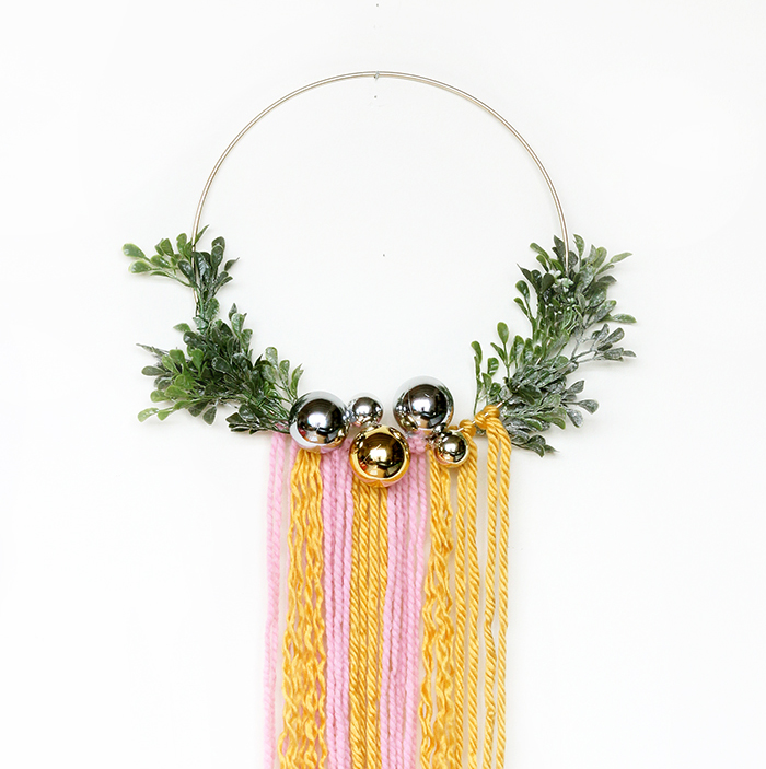 DIY Modern Wreath Wall Hanging by The Sweet Escape