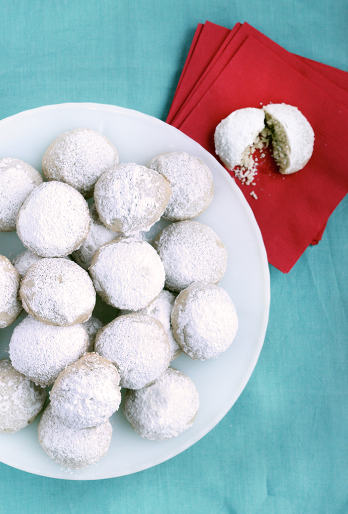 Almond Snowball Christmas Cookie Recipe by The Sweet Escape