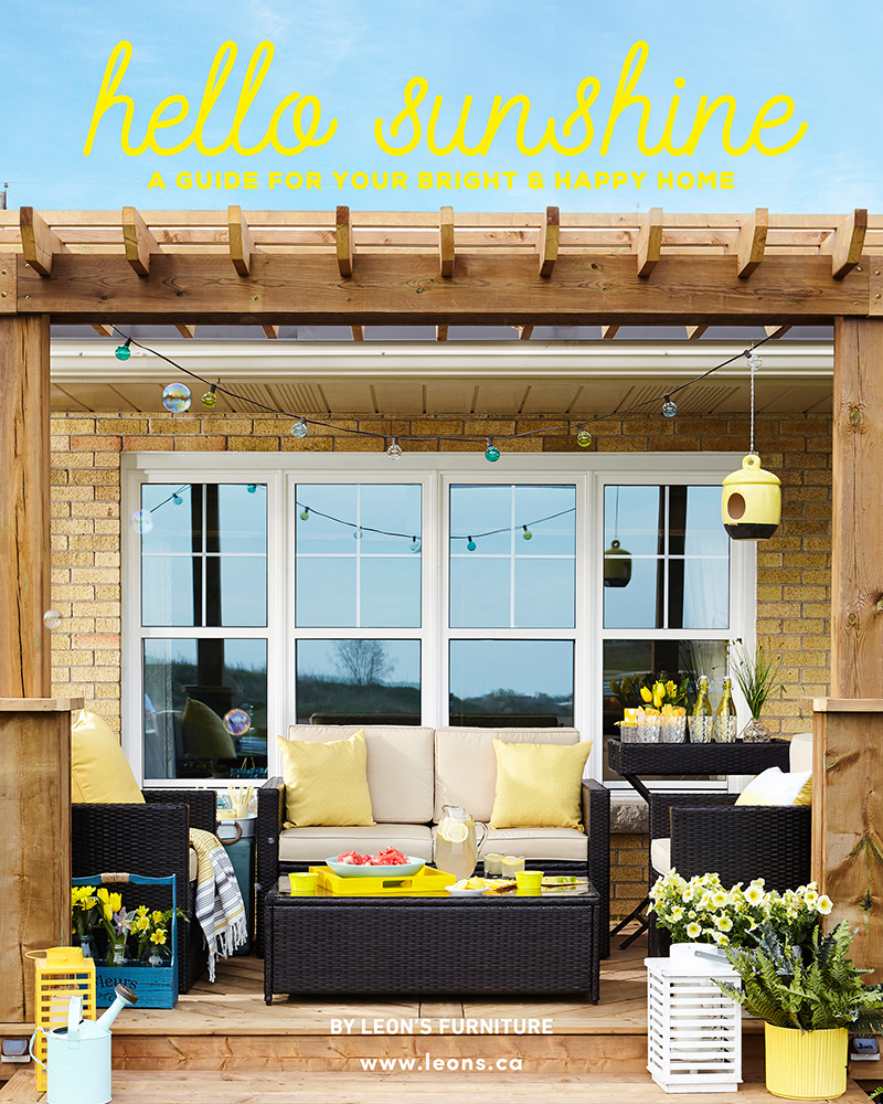 Hello Sunshine Summer Home Decor magazine by Leon's Furniture