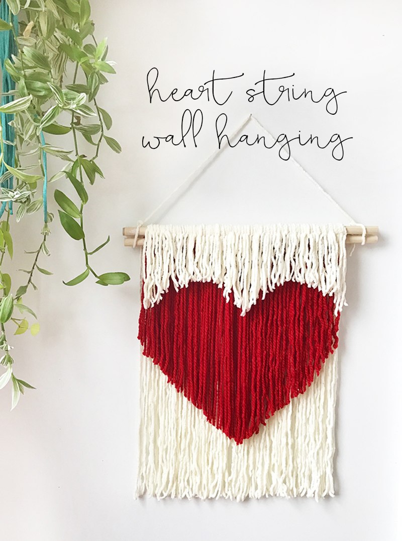 DIY Heart String Wall Hanging