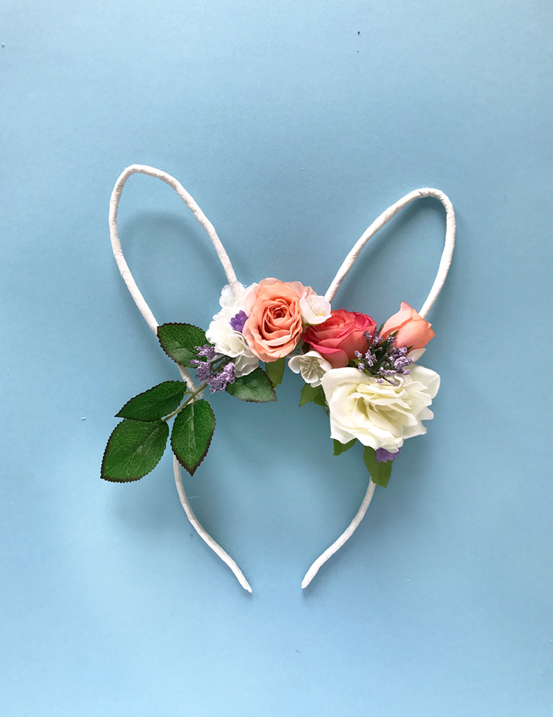 DIY Easter Floral Bunny Ears by The Sweet Escape