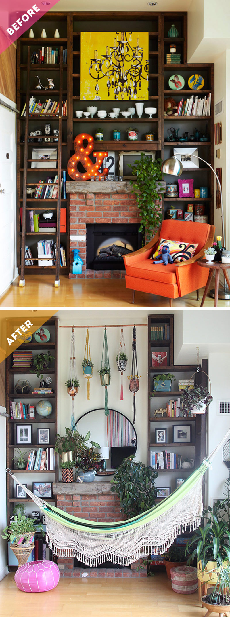 Boho Loft Wall Makeover by The Sweet Escape